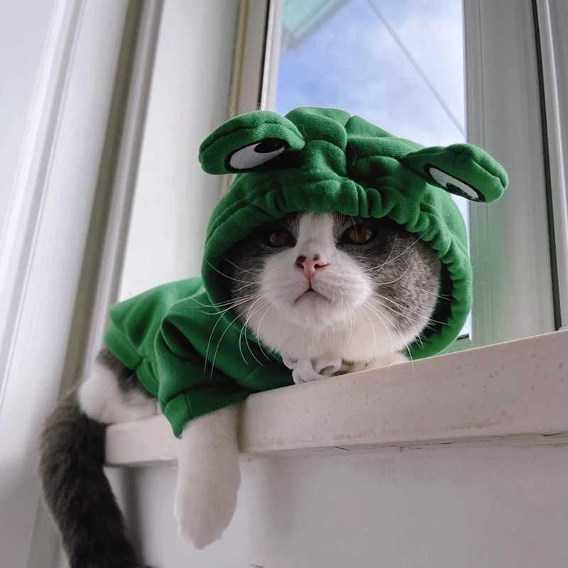 Winter Autumn Pet Puppy Kitten Fleece Hooded Hoodie Small MediumSized Dogs Fashion Cute Thickened Warm Transformation Outfits C251030