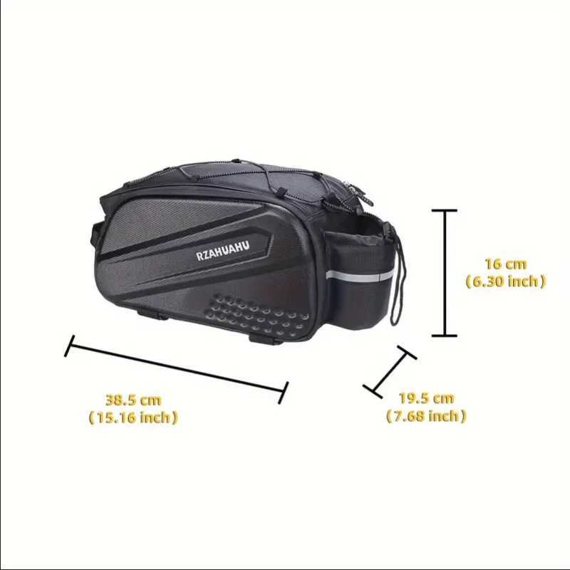 Bicycle Hard Shell Tear Hunch Bag14L Large Capacity Hunch BagAntiSplash MaterialWith Rain Cover H251029