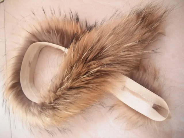 fur collar 100 genuine raccoon fur scarf 70cm winter for women selling 251024