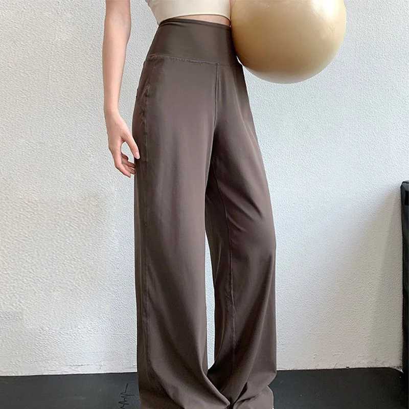 Aiithuug with Pocket Warm Yoga Pants Loose Winter Fleece Gym High Waist Fleece Lined Pants Women Wide Leg Work Trousers Sweatpan J251030