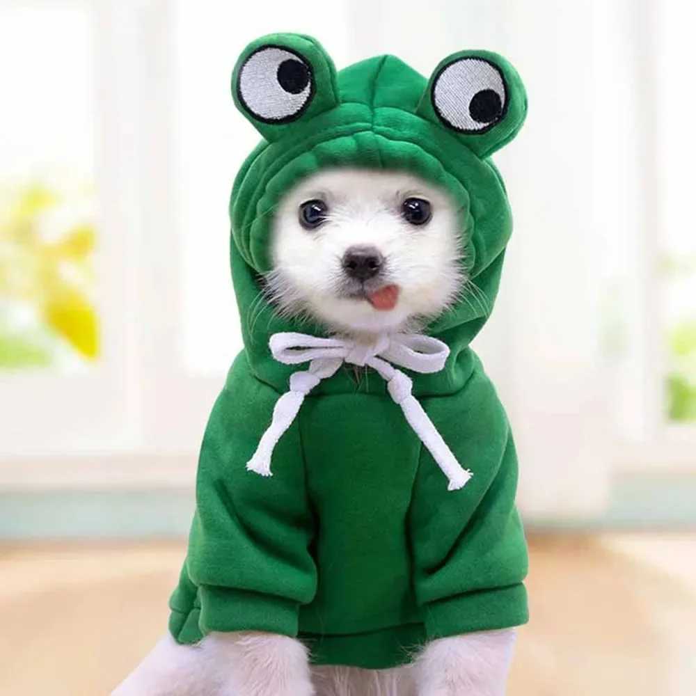 Dogs Clothes Luxury Apparels Accessories Apparel Home Dogs Sweater Pet Clothing Puppy Frogs Cute Hoodie Outfit Suit Jumper C251030