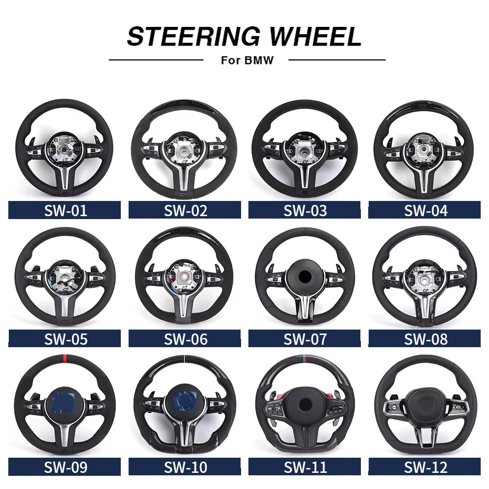 Custom Heated M Led Display Carbon Fiber Steering Wheel for BMW M2 M3 M4 M5 F10 F50 F30 F32 F80 F82 F90 E90 E92 E60 E63 G20 G30