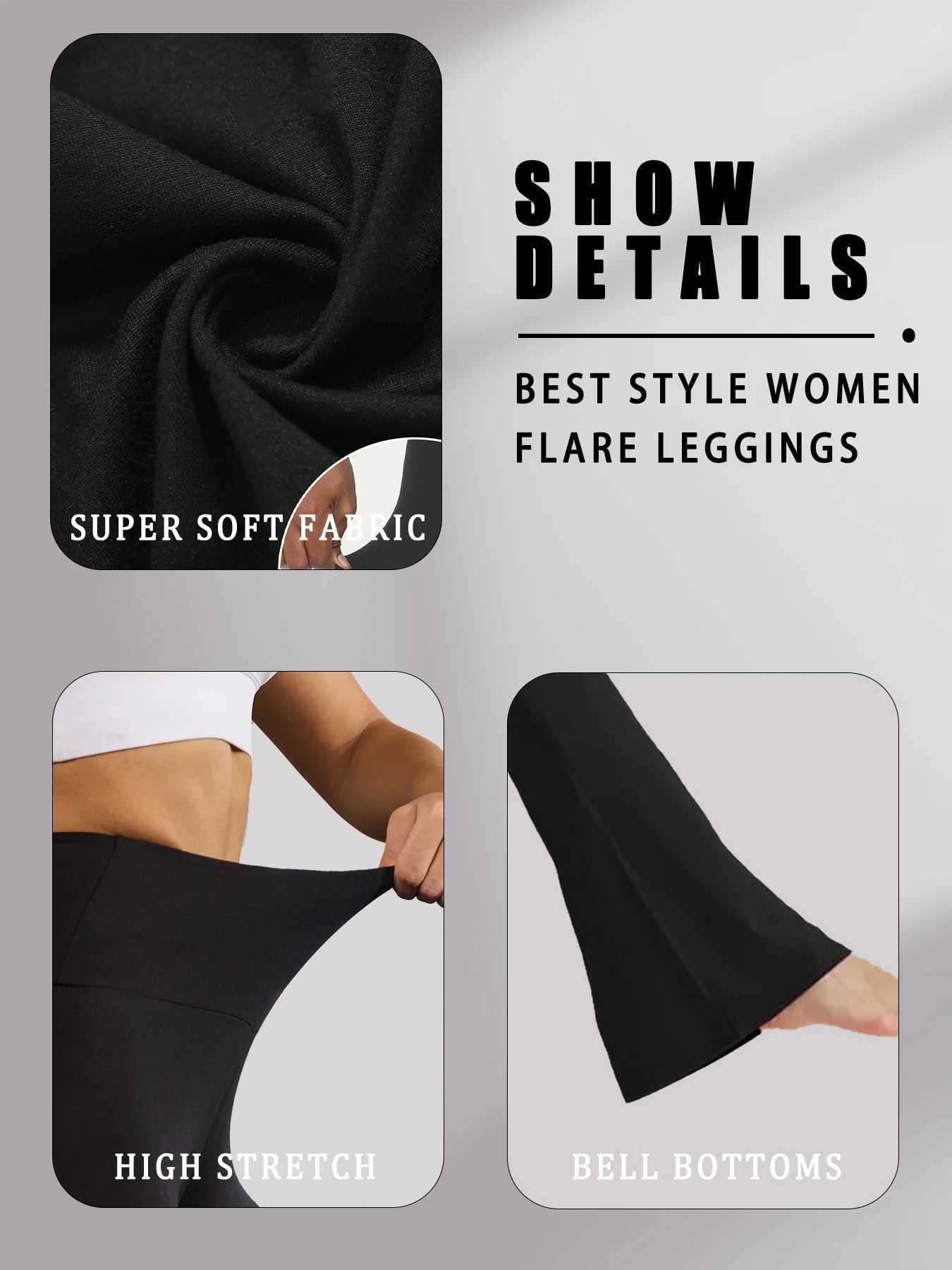 Womens highwaisted yoga flare pants with bootcut design for pilates and casual wear Soft stretchy fabric for comfort J251030