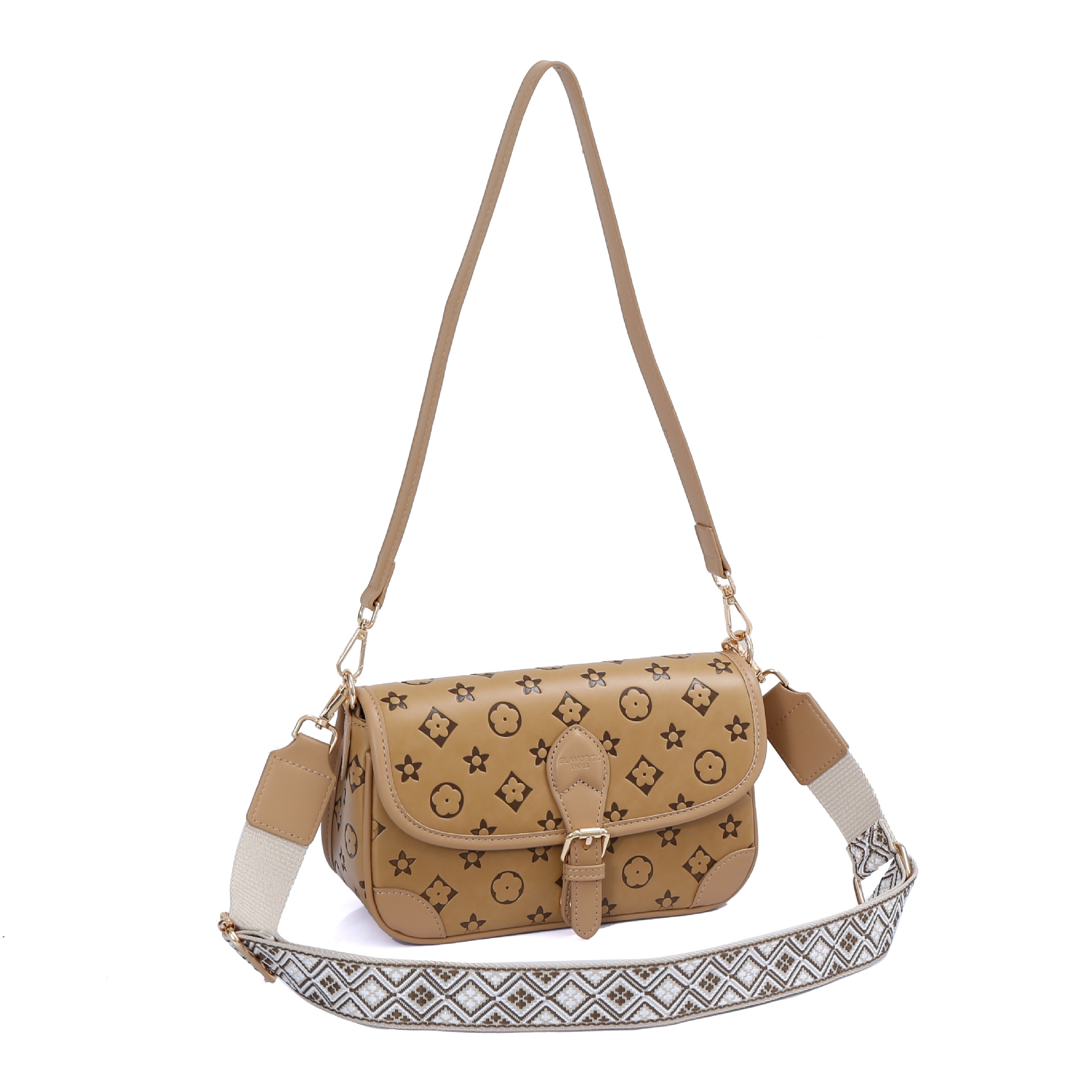 Designer bags Wide Shoulder Strap Women's Bag 2025 New Style Fashionable Printed Bags Single-shoulder small square Bag Versatile crossbody Bag fr