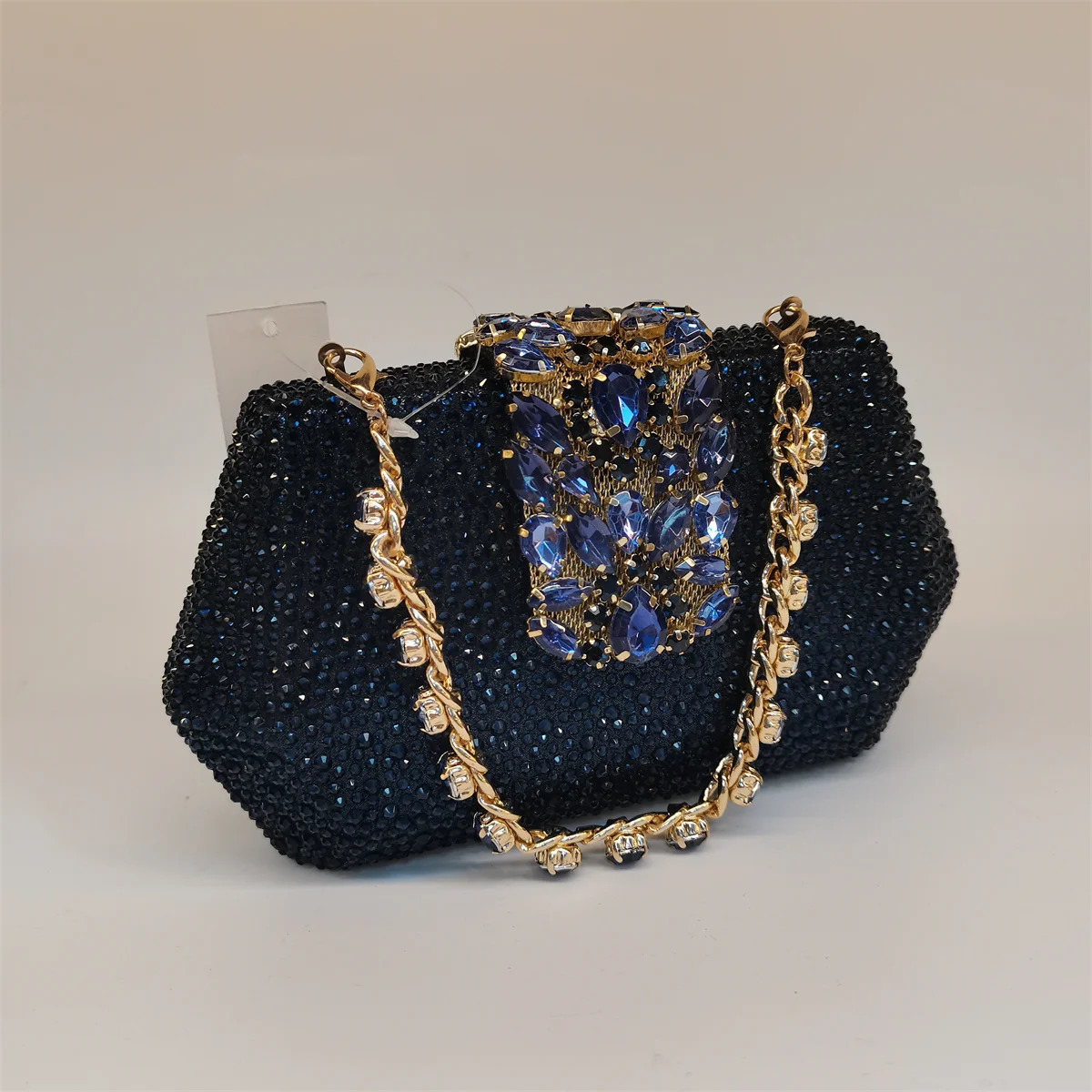 Fashion Womens Diamondshaped Rhinestone Party clutch Bag Handbag withLong Chain Lady Everning Handbag Clutch Bag F54151 251023