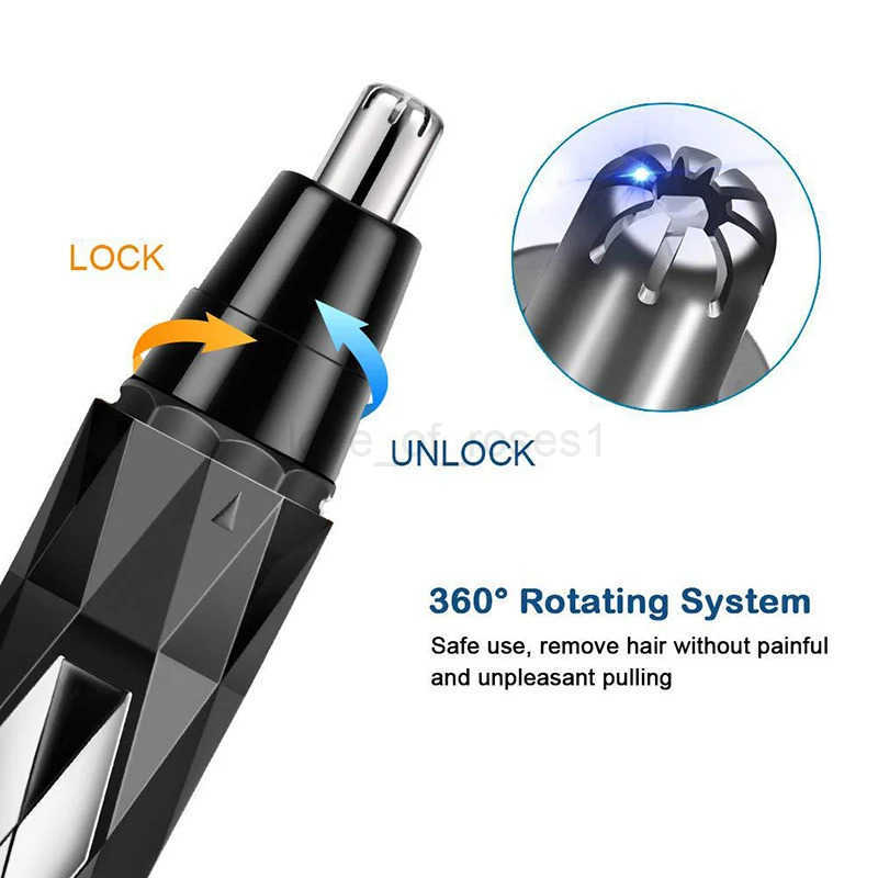 Men Electric Shaving Nose Ear Trimmer Safe Face Care Rechargeable Nose Hair Trimmer for Men Shaving Hair Removal Razor Beard Z251030