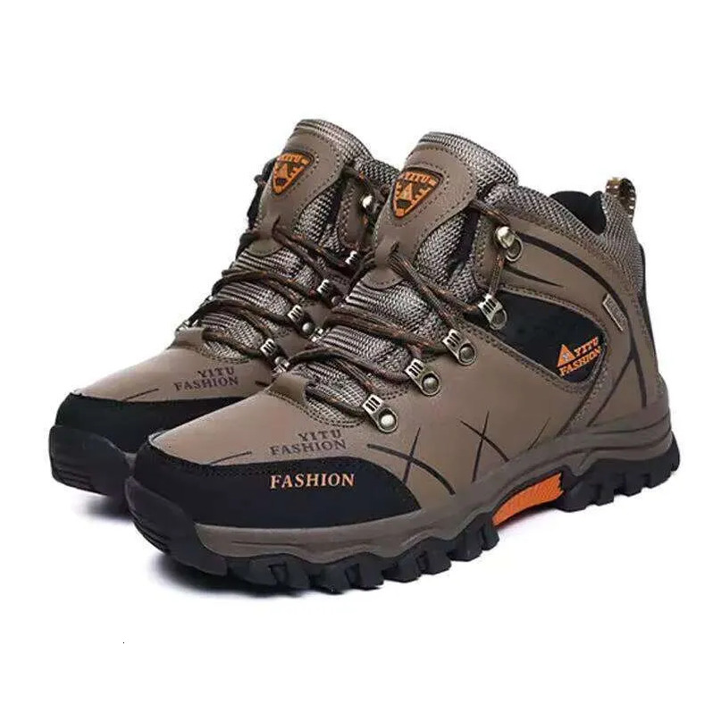 Outdoor Mountaineering Boot Snow Hiking Boots Large Size Unisex Winter High-Top Waterproof EVA Cotton Fabric Fashion Adult Sports Boots