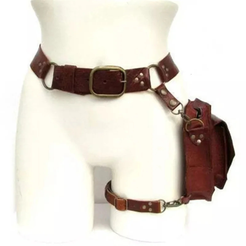 Punk Retro PU Waist Bag Casual Small Square Hip Packs For womens Crossbody Cross Multifunction Outdoor Leg Phone Pouch 251030