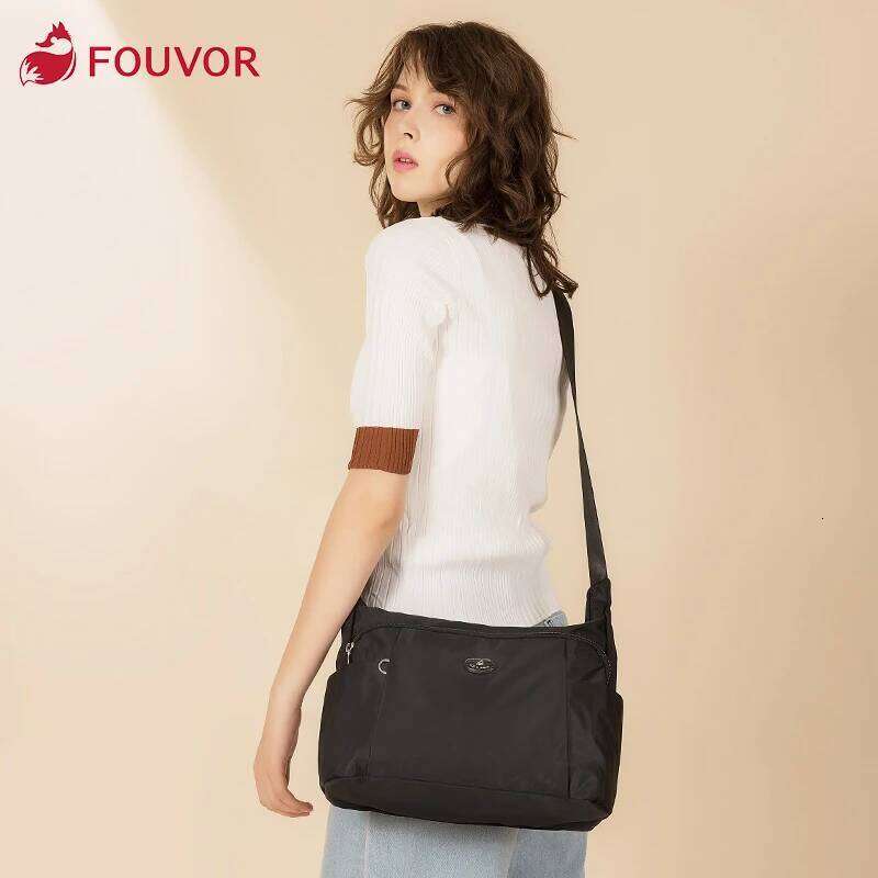 Fouvor Crossbody For Women 2025 Trend Canvas Large Shoulder Oxford Fashion Casual Travel Office Female Bags 2786-03