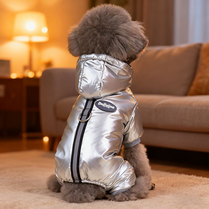 Small dog clothes for Bichon Frise and Teddy autumn and winter style with thickened down cotton warm and