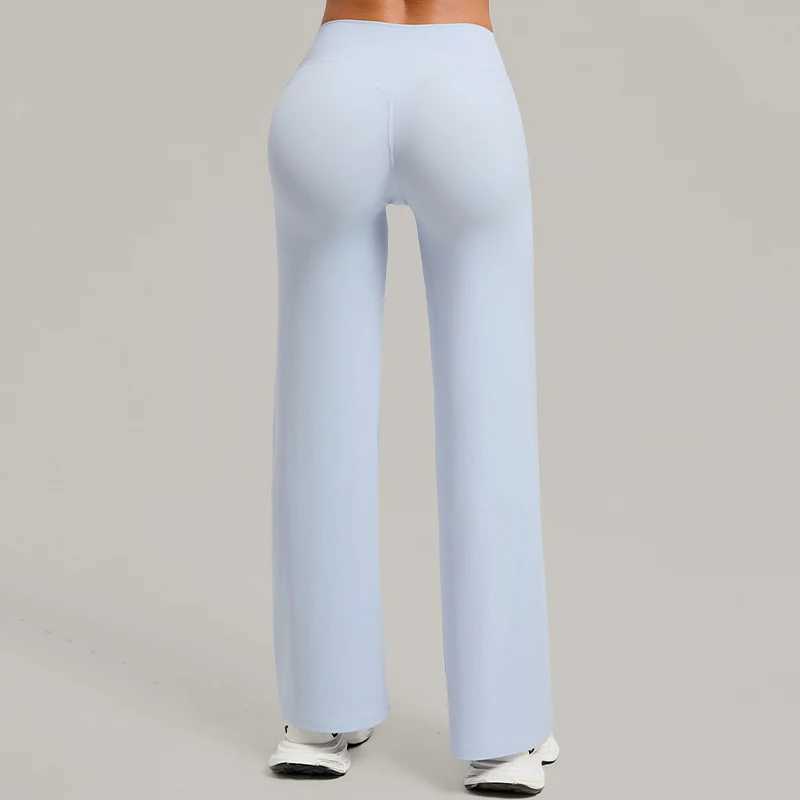 Hearuisavy Women StraightLeg Sports Pants Gym Clothing Naked Feeling Compression Wide Leg Yoga Leggings Pilates Fitness Tights J251030