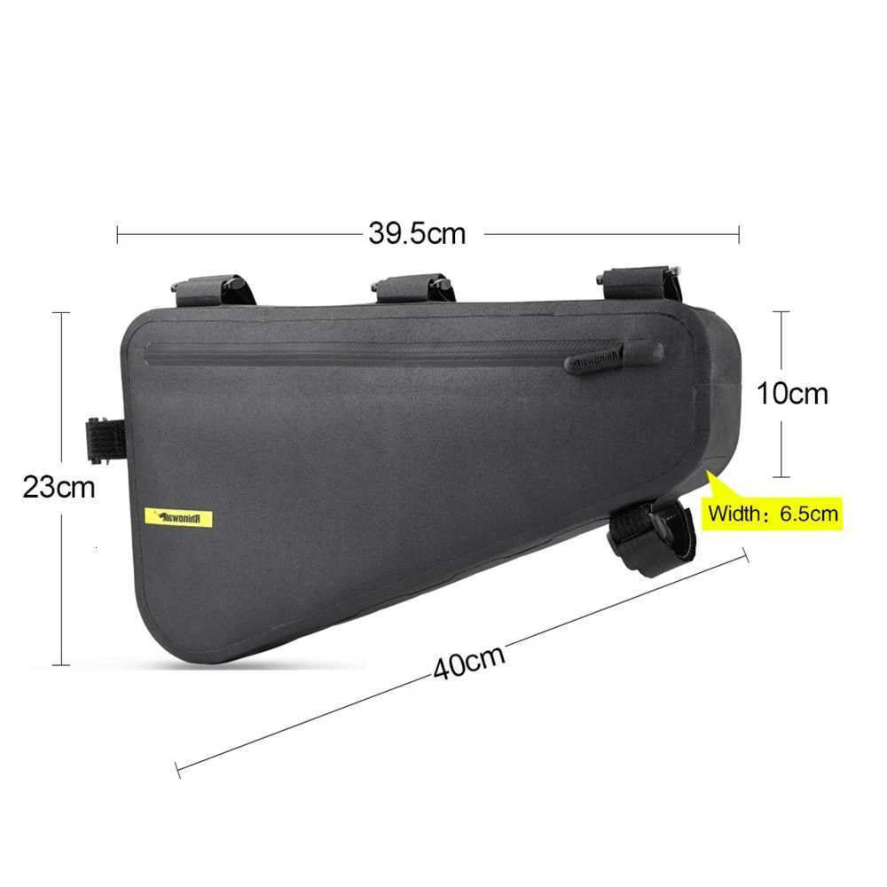 Rhinowalk 4L Waterproof Bicycle Frame Bag Big Capacity Triangle Bag Bicycle Frame Tube Bag Cycling Tool Pouch Bag Bike Accessory H251029