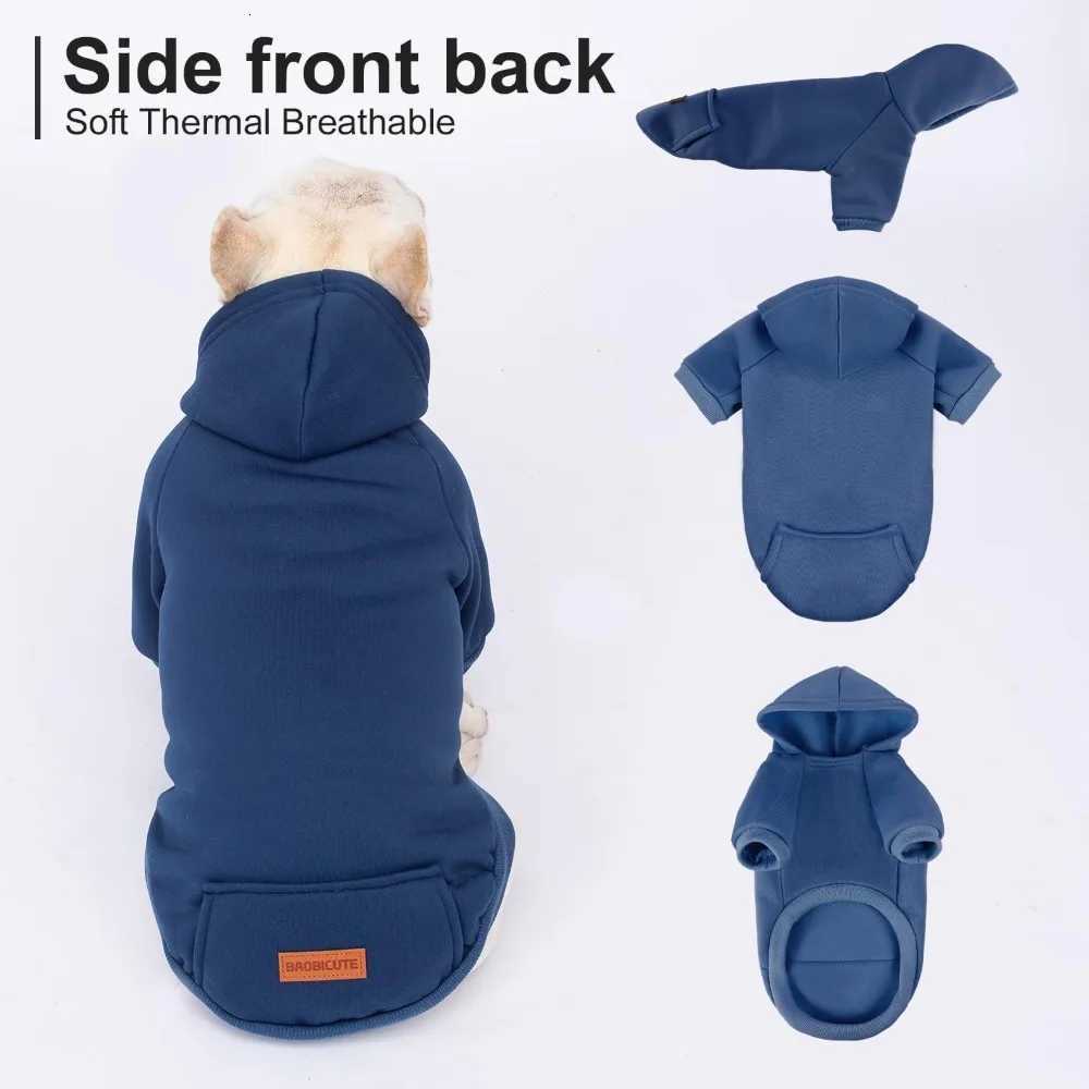 2 Pack Dog Hoodie Warm Hood Dog Sweater Cold Weather Small Dogs Sweatshirt Comfort Pet Clothes for Small Medium Dogs with Pocket C251030