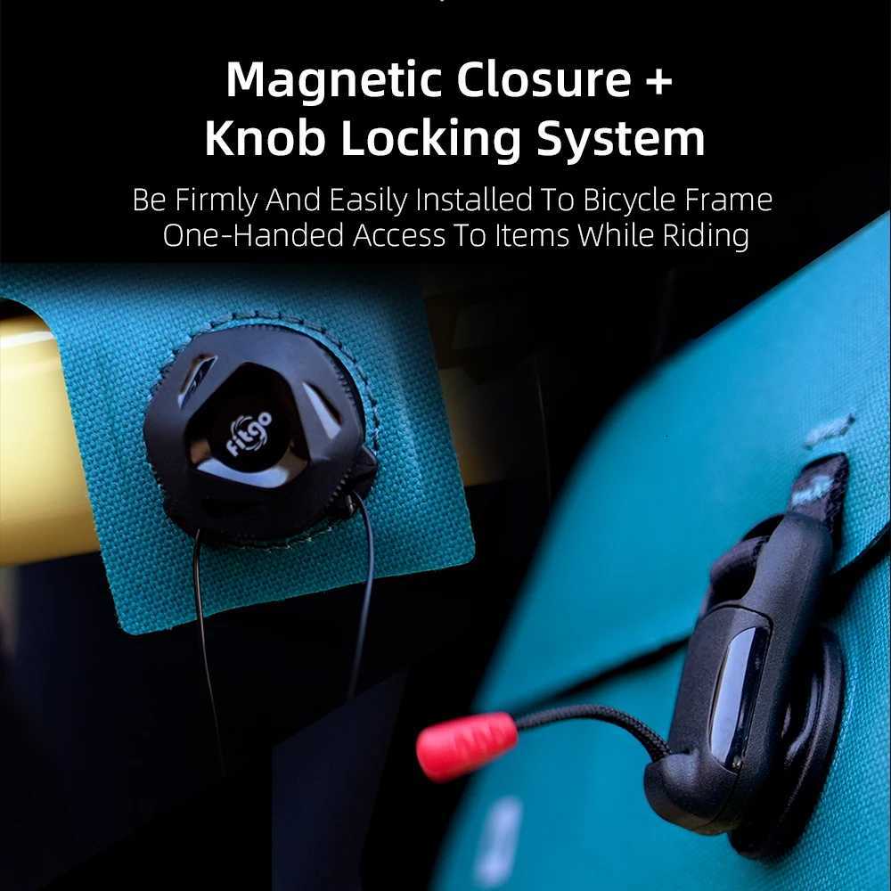 Rhinowalk Bicycle Waterproof Bag Cycling Top Front Tube Frame Bag Magnetic Closure And Knob Locking System For MTB Road Bike H251029