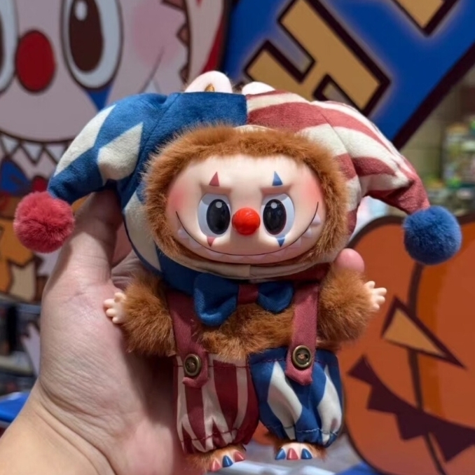 New Arrival PPMT Halloween Why so Serious Series Juggling Clown Mini LABUBU Vinyl Plush Pendant Blind Box Hot