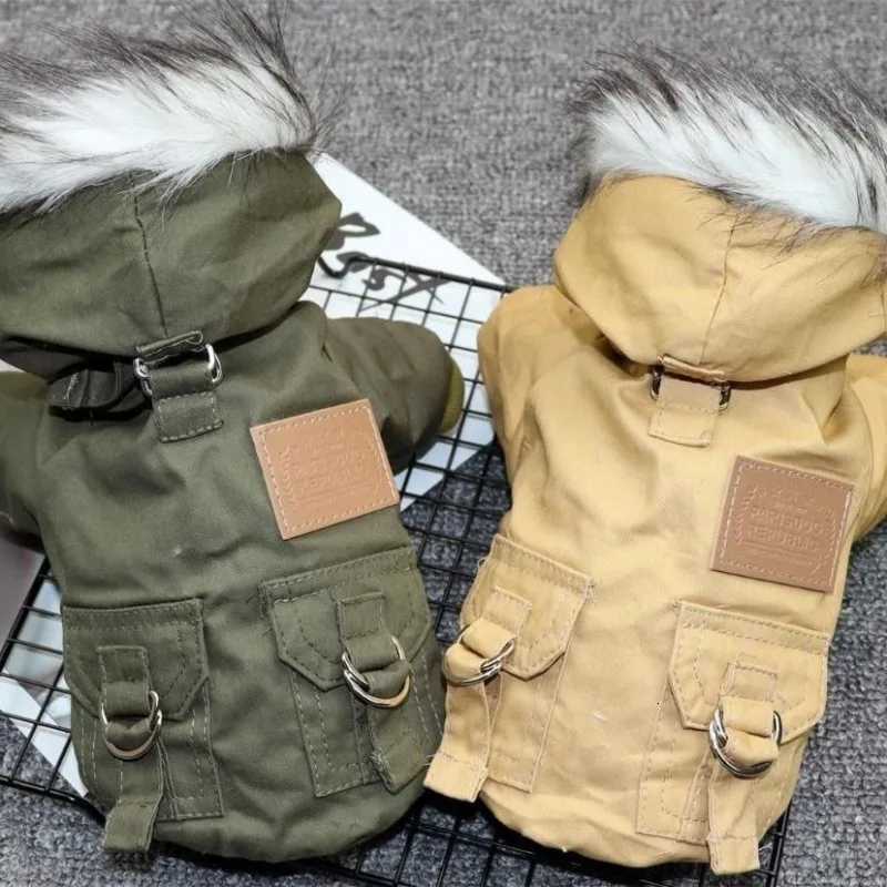Winter Double Layer Plush Pet Clothes Winter Pet Dog Waterproof Warm Coat Cotton Hooded et FOR Small Medium Dog Clothes Gift C251030