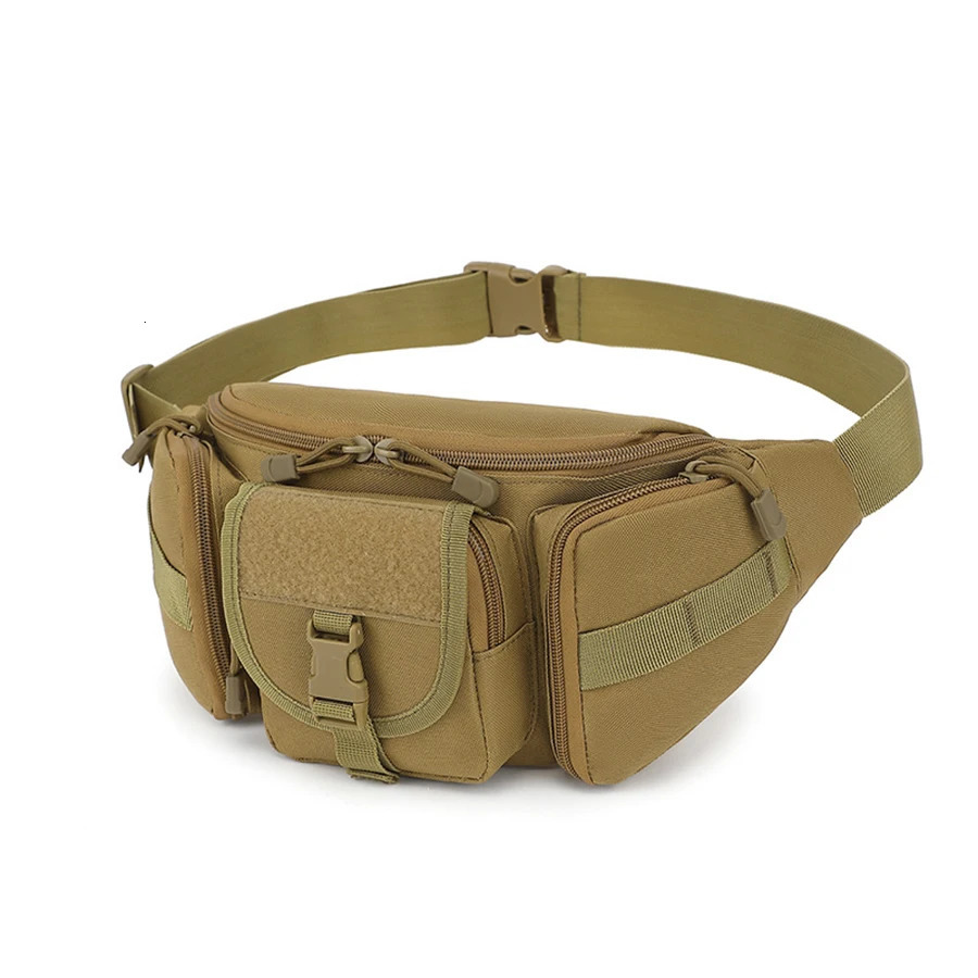 Outdoor Waist Bag Mens Waterproof Camouflage Hunting Hiking Climbing Nylon Mobile Phone Belt Pack Combat Bags 251030