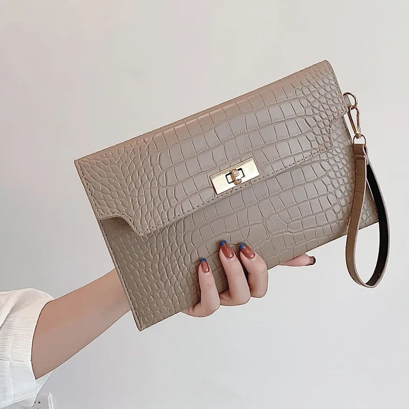 Fashion Women Stone Pattern Handbag And Purse PU Leather Wedding Party Evening Bag Lady Wristlet Clutch Bag Female Envelope Bag 251030
