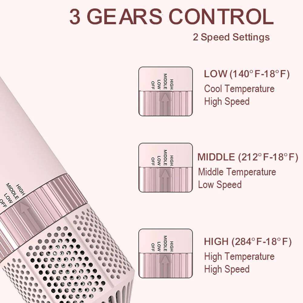 5 in 1 Straightener Detachable Curling Iron Dryer Auto Wrap Curlers Fast Drying Hair Styling Electric Brush