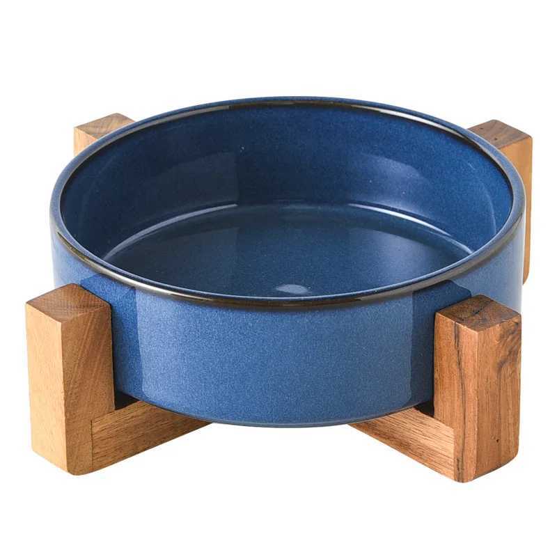 JapaneseStyle Gradient Glaze Ceramic Pet BowlAntiChoke Slow Feeder with NonSlip BaseRounded Design for Medium Dogs Puppie J251113