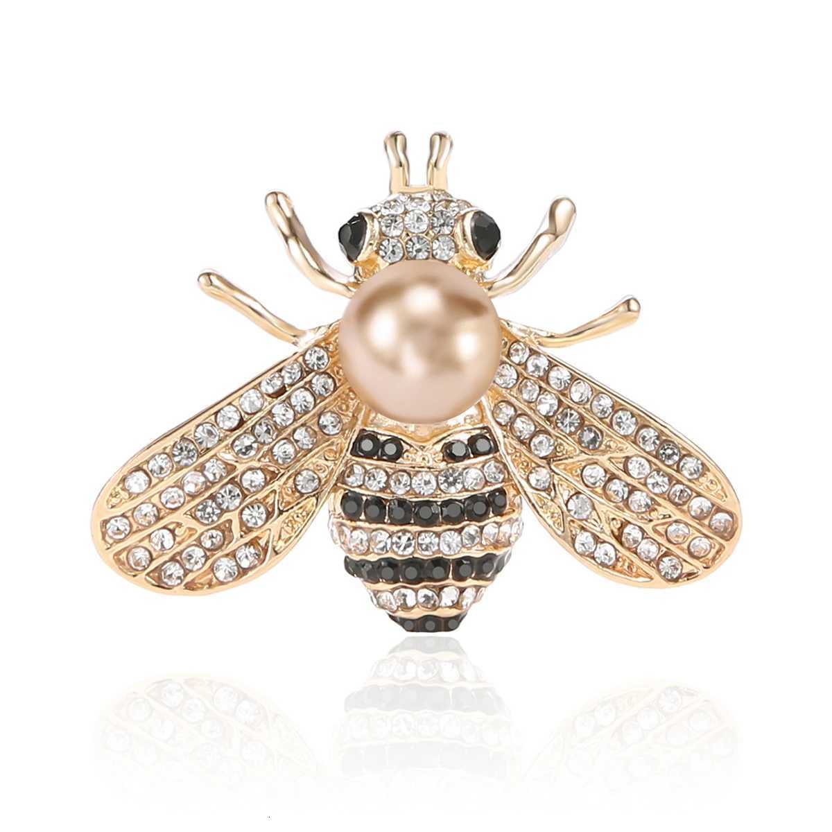Fashionable Alloy Rhinestone Bee Hornet Brooches Unisex Cute Insect Pin Gifts Trendy Jewelry Accessories Y251029