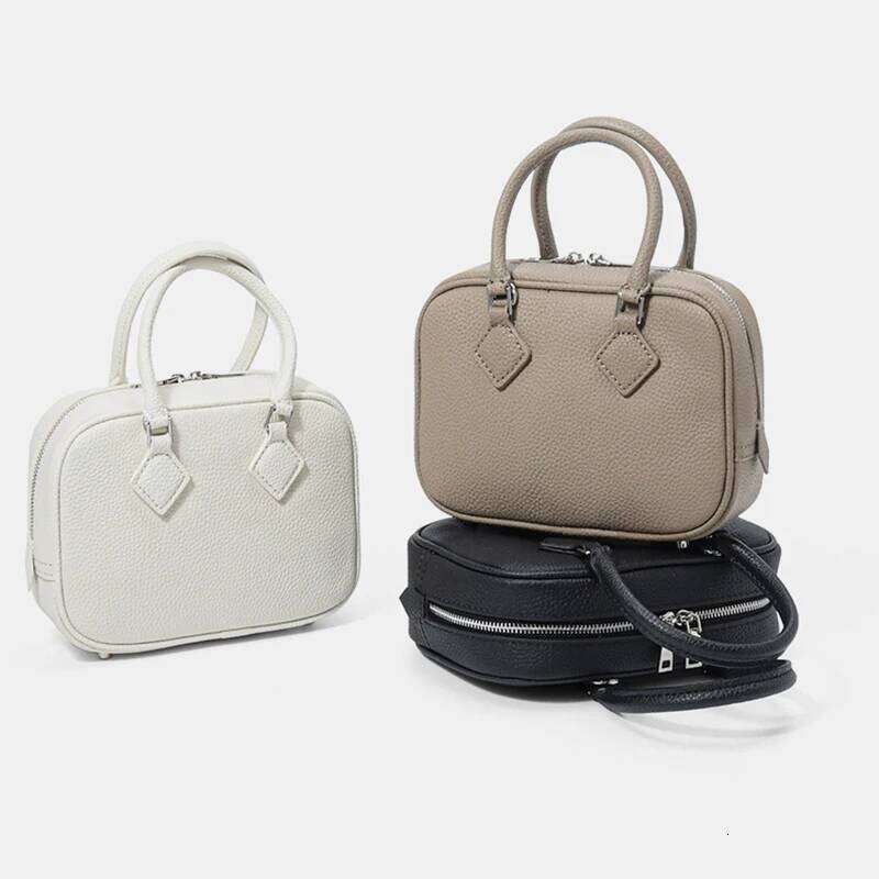 For Woman Designer Bags Women's Vintage Single Shoulder Crossbody Bag Bowling Pillow Rectangular Handbag Ladies