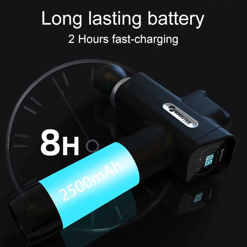 Booster M2D Massage gun Deep Tissue Percussion Neck Back Body Massager Portable Fascia Gun Muscle Relaxation Electric Massager J251030