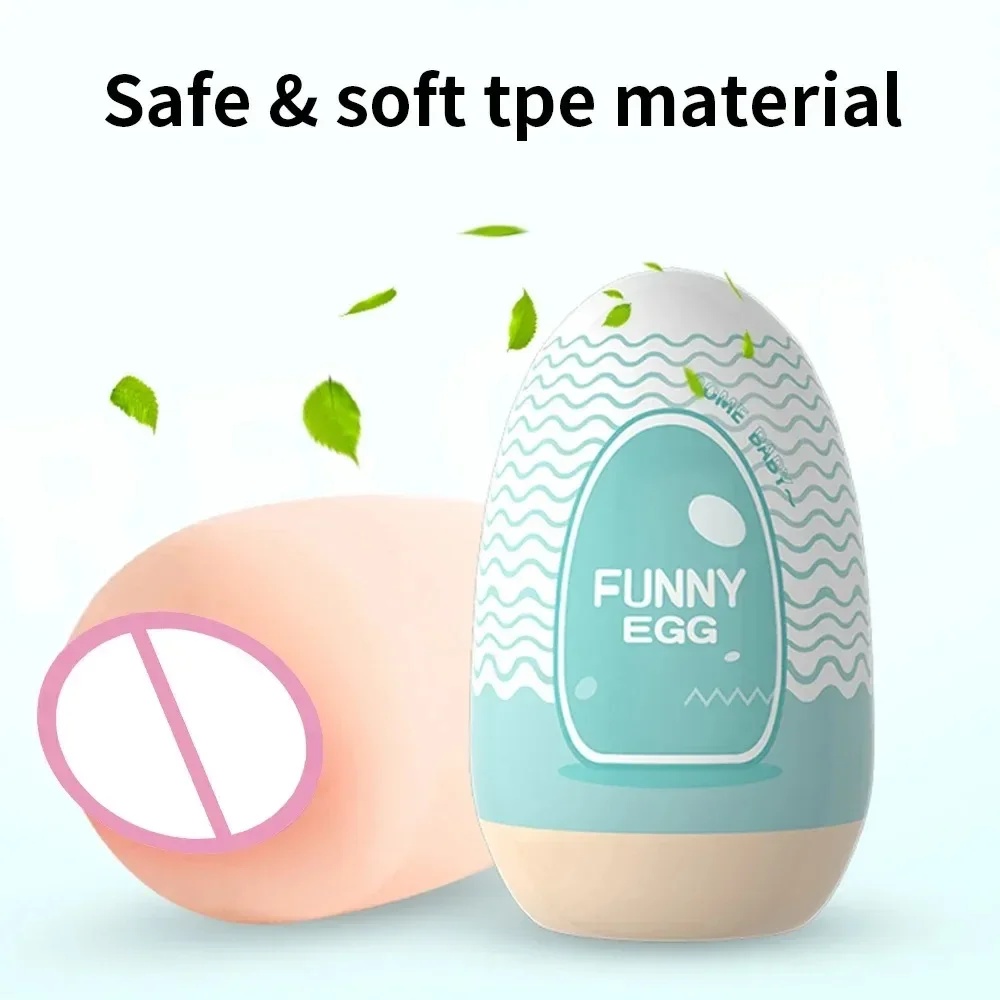 Mini Cups Masturbator Egg Portable Stimulator Penis Massager Soft Rubber Adult Sex Toys for Men Realistic Vagina Pocket Pussy M-2228