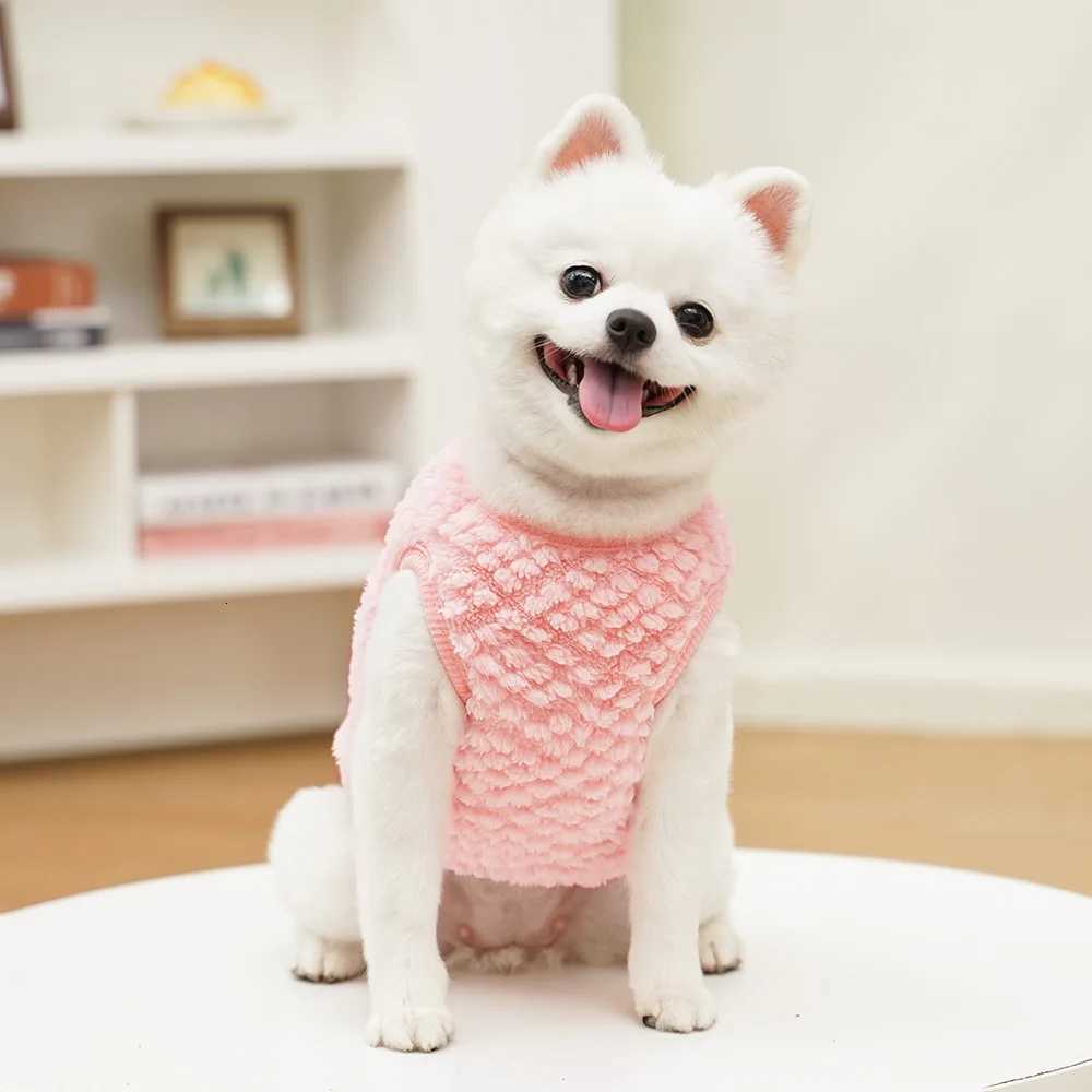 Fleece Warm Dog Clothes Winter Sleeveless Clothing Pullover Hoodies For Small Dogs Chiwawa York Puppy Cat Sweatshirt Sweater XXS C251030