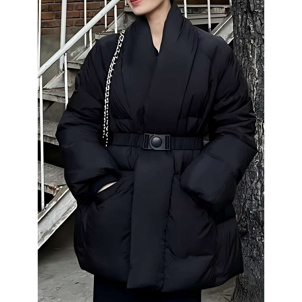Women S Thick Coat Long Sleeve Belted Non Stretchy Fabric Formal Everyday Outfits Elegant Cold Weather Outerwear For Women Ladies Winter Coats Seasona