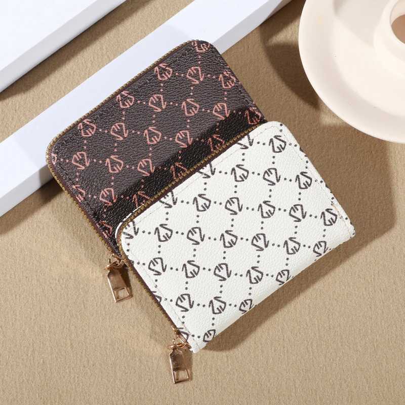 Zipper Around Holder Mini Printed Cluh Coin Purse Portable Card Wallet With Mti Card Slots D251030