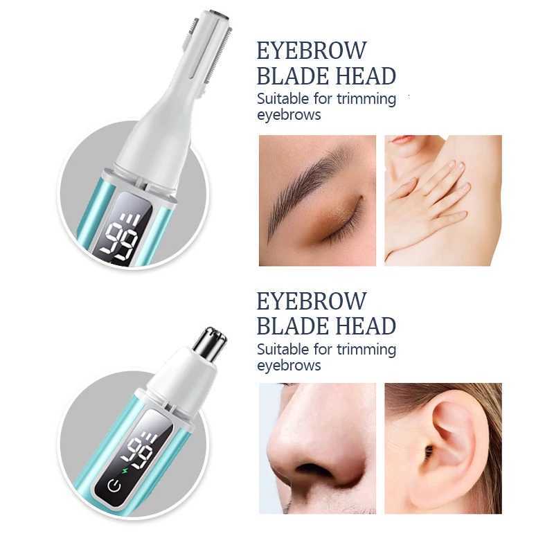 Electric Ear Nose Hair Trimmer Rechargeable TypeC Fast Charging Portable Eyebrow trimming Hair Trimmer For Nose M251030