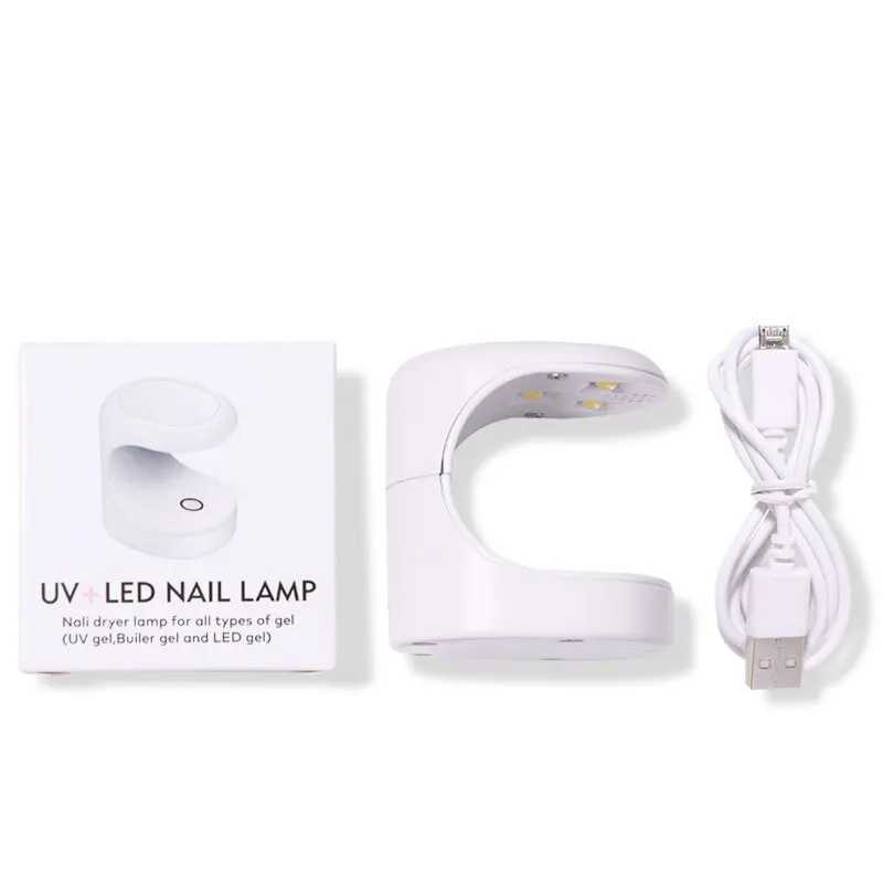 Mini Nail Dryer UV Lamp Manicure Machine Single Finger Nails Art Tool Gel Polish 16W Nail Dryer LED Lamp Manicure Tools With USB L251030