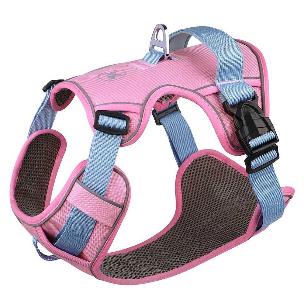 Mesh Breathable Dog Harness Nylon Reflective Dog Harnesses Vest Durable Pet Training Vest Adjustable for Small Medium Large Dogs J251129