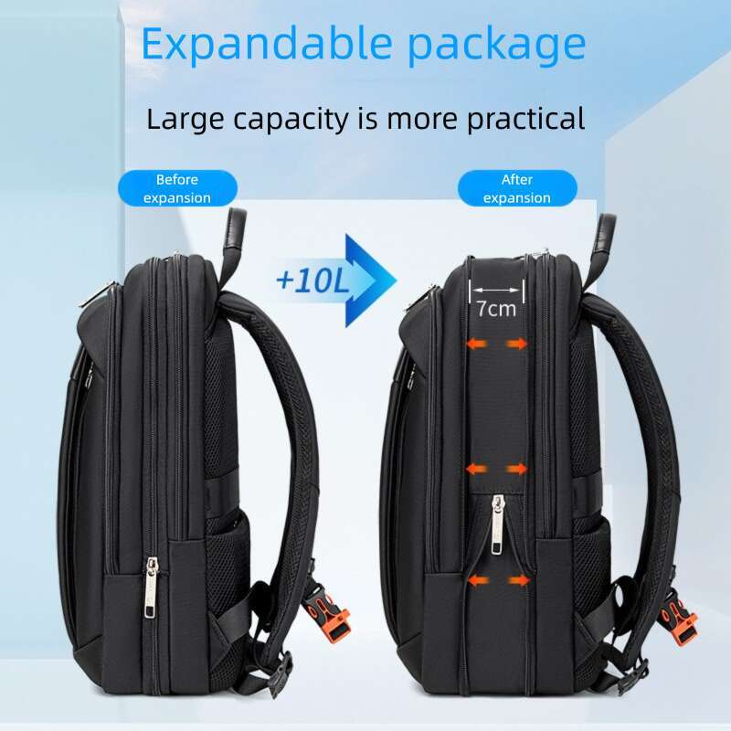 New Backpack For Men Expandable Multi Functional Large Capacity Travel Backpack Trendy Fashion Versatile Business Bag High Quality