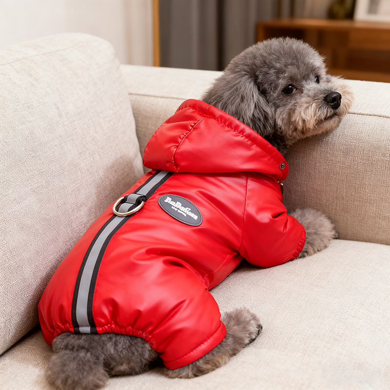 Small dog clothes for Bichon Frise and Teddy autumn and winter style with thickened down cotton warm and