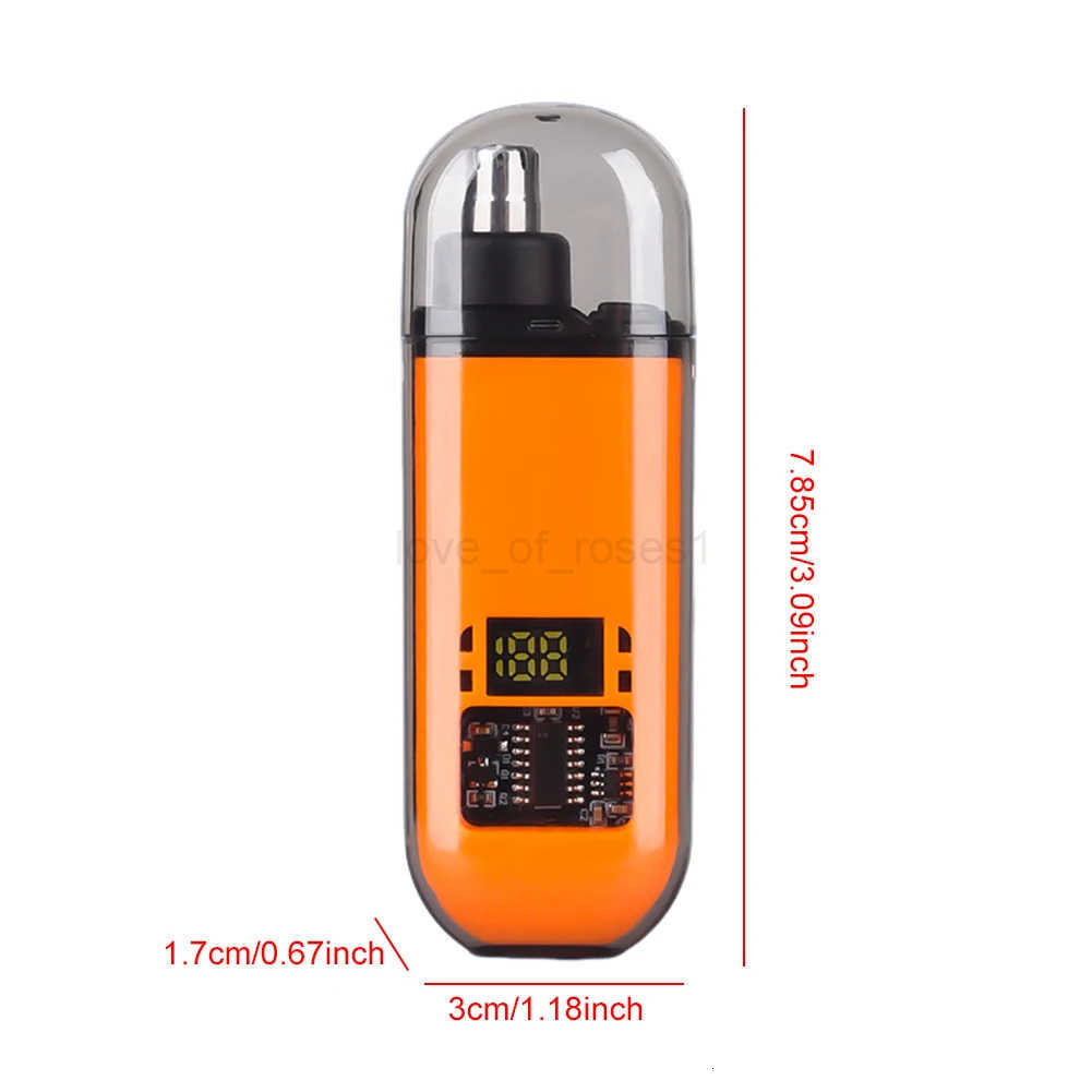 Portable Nose Ear Hair Trimmer Face Eyebrow Beard Shaver Painless Electric Nose Ear Hair Clippers USB C Rechargeable for Travel Z251030