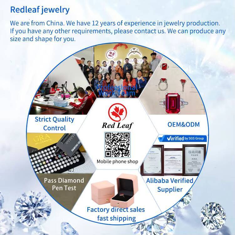 Redleaf 9K 10K 14K 18K Solid Gold Jewelry Solitaire Moissanite Glod Ring Engagement D Vvs Moissanite Fashion Jewelry Rings