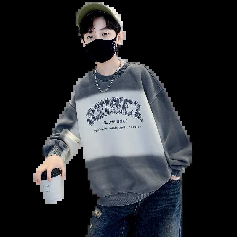 Kids Available in 2 Colors Sweatshirt with Letter Print Trendy Streetwear for Boys Loose Fit Urban Fashion StyleT251030