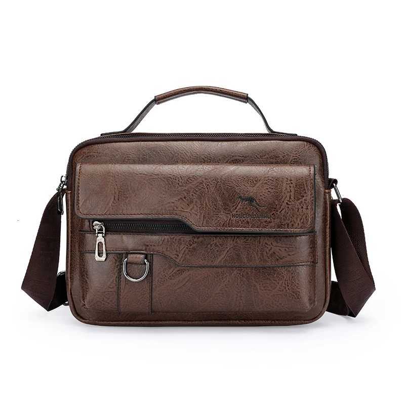 Luxury Brand Mens Crossbody Shoder Bag For Husband Gift PU Leather Men Off Tote Business Messenger Side Bag M Handbags Y251011