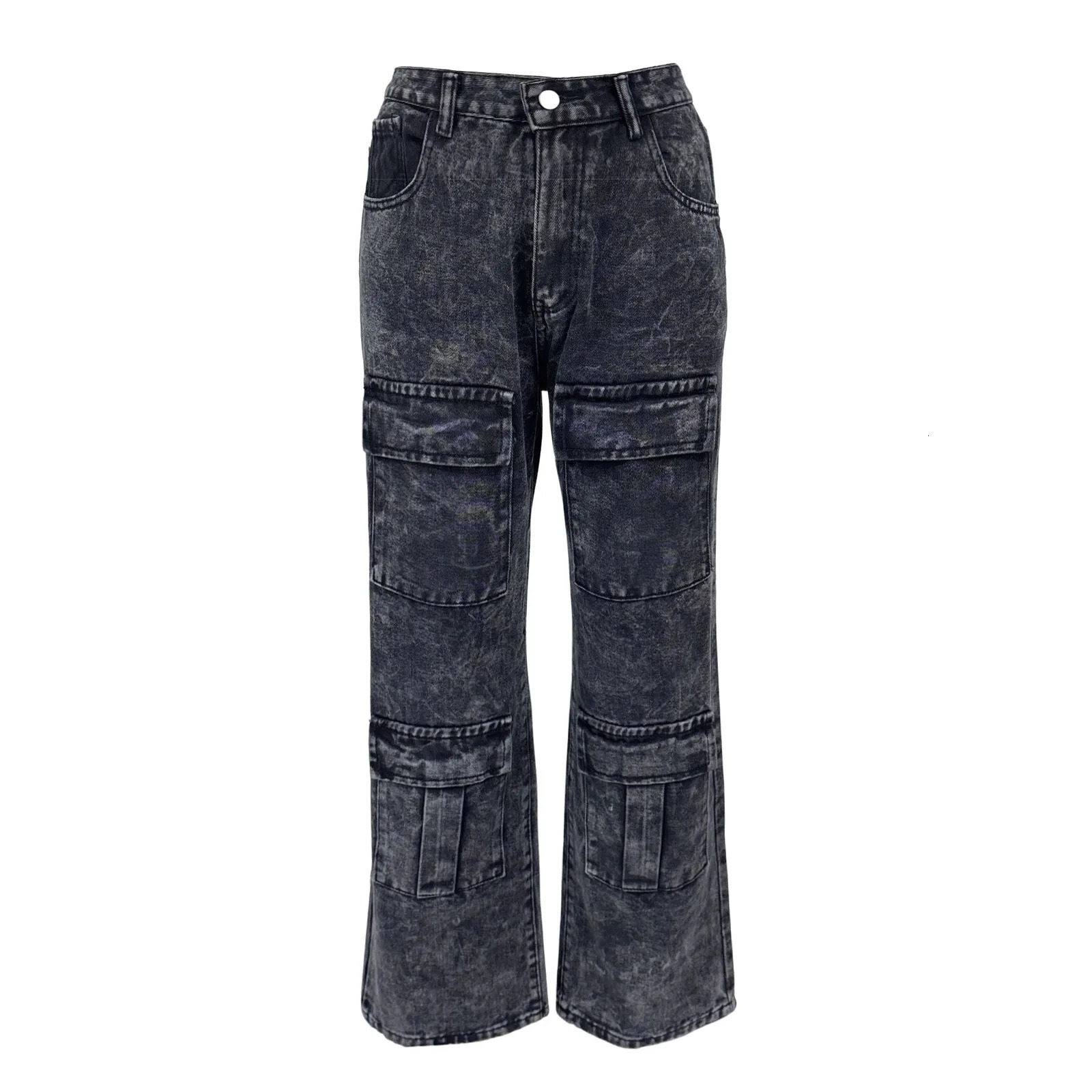 s Harajuku Style Hip Hop Baggy Jeans Wide Leg MidLow Waist Jeans Multipockets friends Vintage Cago Pants 251029