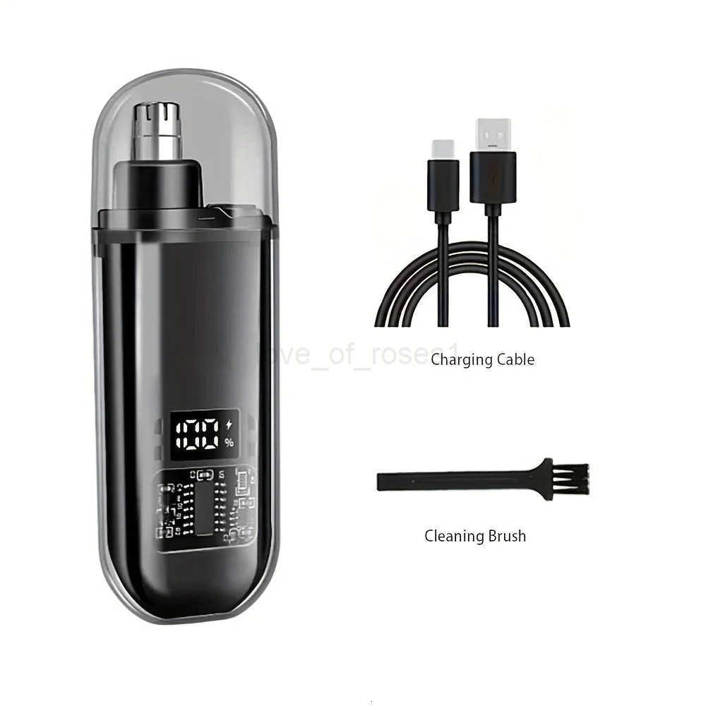 Suitable for men USB charging nose and ear hair trimmer portable electric nose hair clipper mini compact design quick chargin Z251030