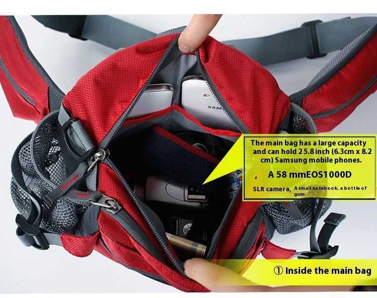 Bike Riding Cycling Running Fishing Hiking Waist Bag Fanny Pack Outdoor Belt Kettle Pouch Gym Sport Fitness Water Bottle Pocket H251029
