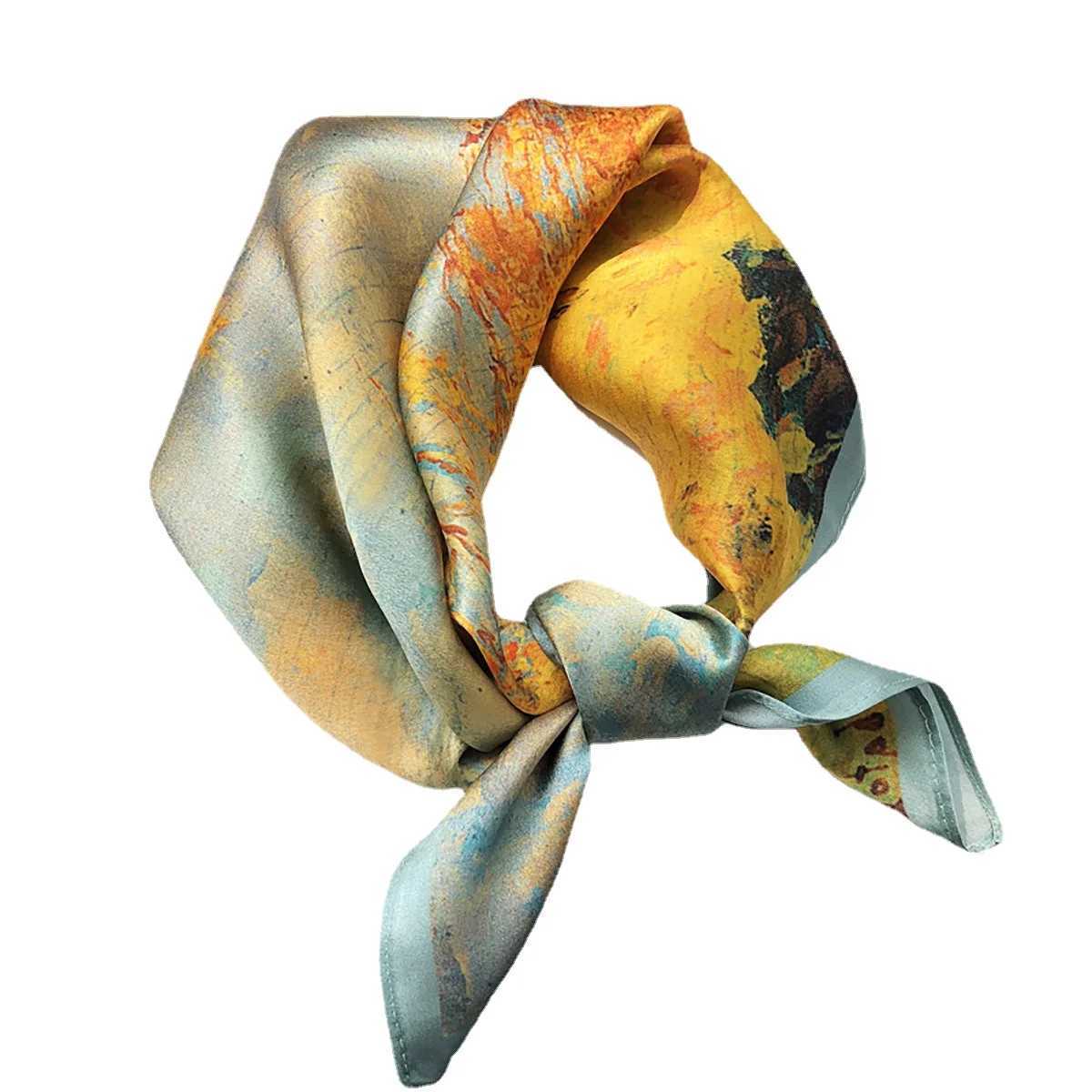 Hangzhou Silk 100 Mulberry Silk scarf Fashion match suit shirt professional scarf foreign style hair headband small silk scarfW251029