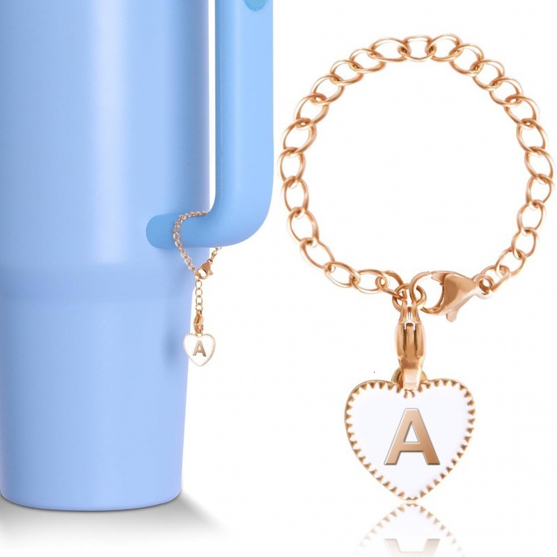 Stanley Letter Bracelet Charm Modern Initial Insulated Accessory Cup Pendant