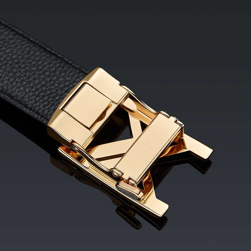 High-end Alloy Surface PVC Leather Business Versatile Men's Belt New Model