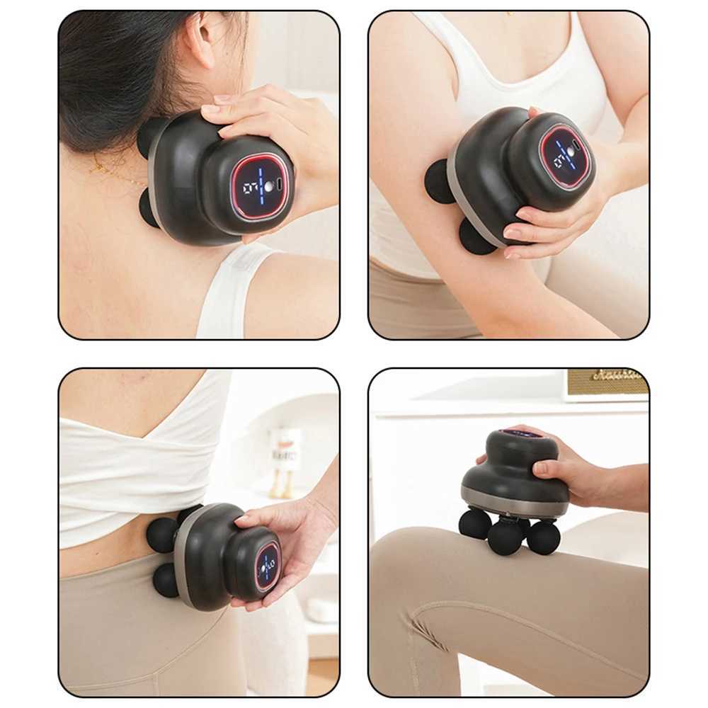 Four Head Fascia Gun Household Fully Automatic Muscle Relaxation Massager Mini Electric Massager J2510301