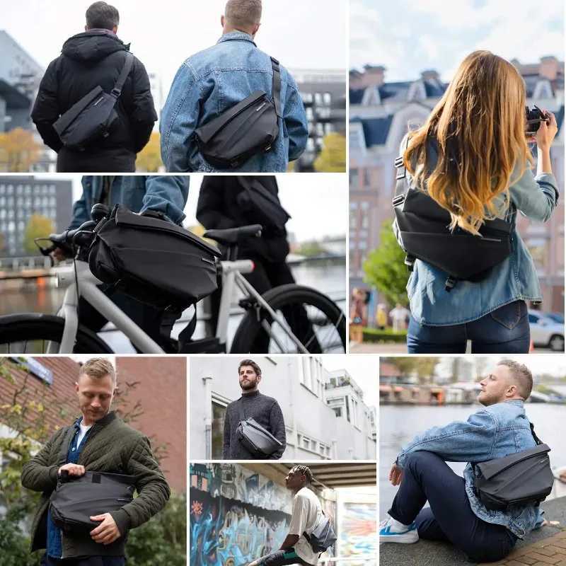 Multipurpose AntiTheft Crossbody Bags For Men Fashion Sling Chest Shoulder Bag Backpack for Travel Cycling Casual Daypack Work H251029