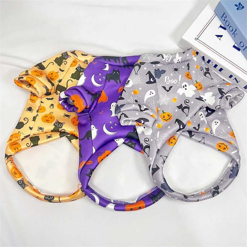Pet Cat Clothes Halloween Costume Two Legged Kitten Puppy Vest For Small Dogs Cats Hoodies Funny Pumpkin Print Yorkshire Apparel C251030