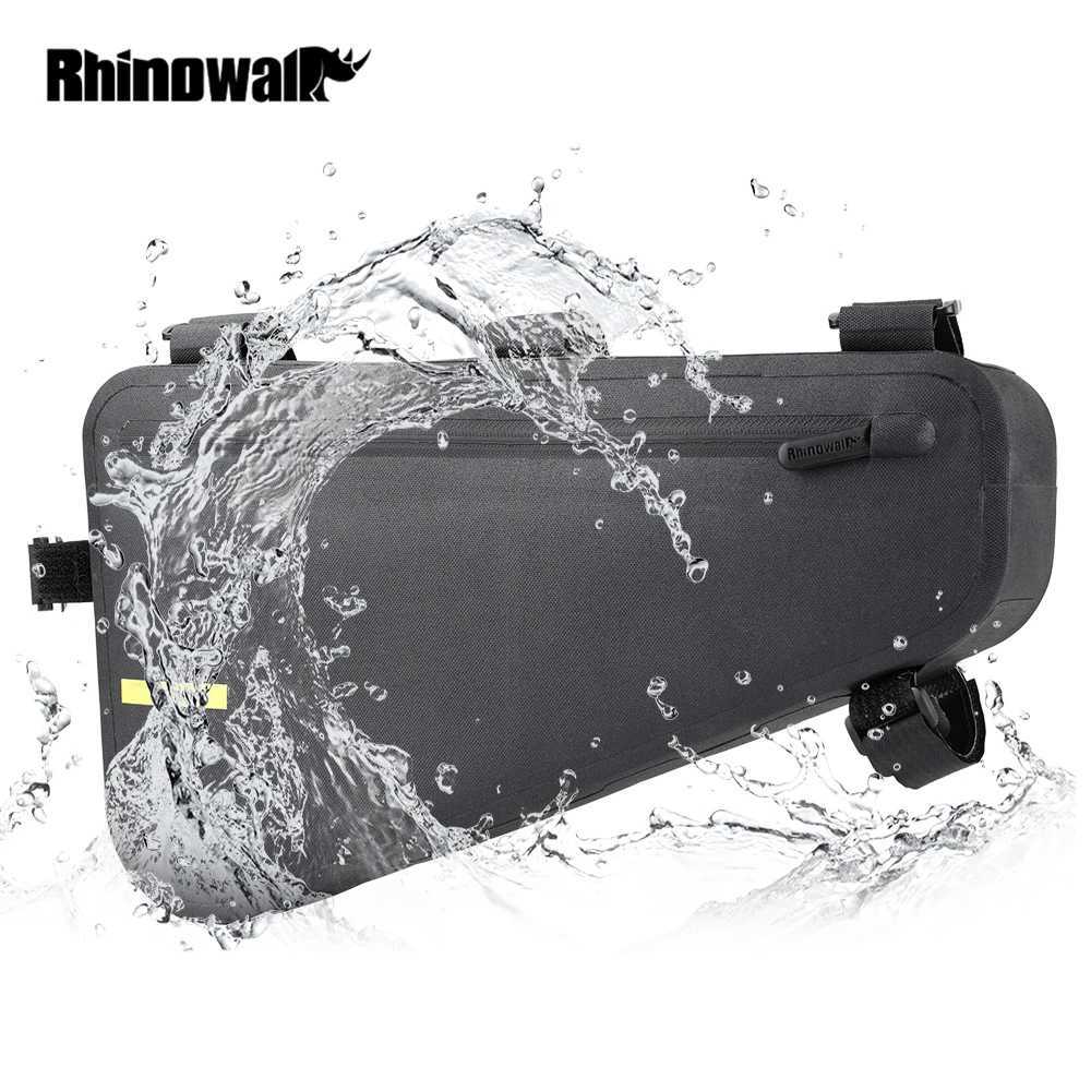 Rhinowalk 4L Waterproof Bicycle Frame Bag Big Capacity Triangle Bag Bicycle Frame Tube Bag Cycling Tool Pouch Bag Bike Accessory H251029